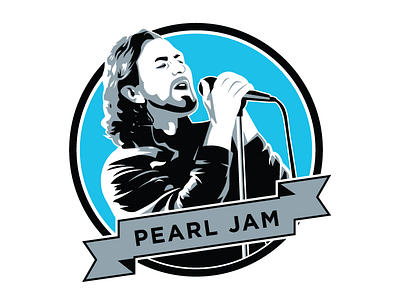 Pearl Jam eddie vedder illustration music pearl jam vector