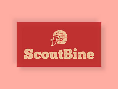 Scoutbine artwork branding design football logo sports typography