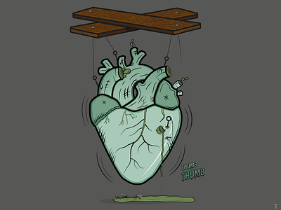 Puppet Master heart illustration puppet