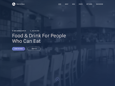 Daily UI Challenge #003 - Landing Page daily ui challenge landing page restaurant