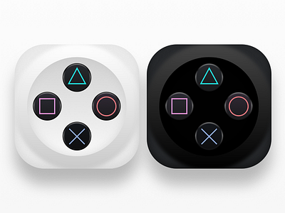 Daily UI Challenge #005 - App Icon app icon buttons controller daily ui challenge icon playstation skeuomorphism