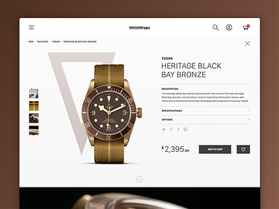 Daily UI Challenge #012 - E-Commerce Page clean dailyui ecommerce product simple watch