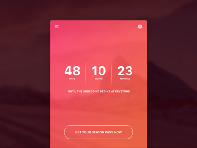 Daily UI Challenge #014 - Countdown Timer