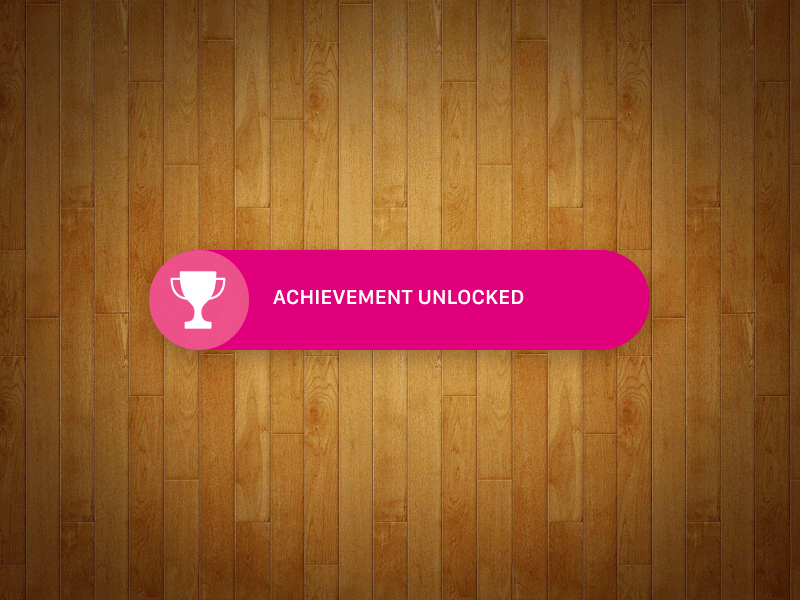 Daily UI Challenge #016 - Achievement achievement animation dailyui dribbble trophy xbox