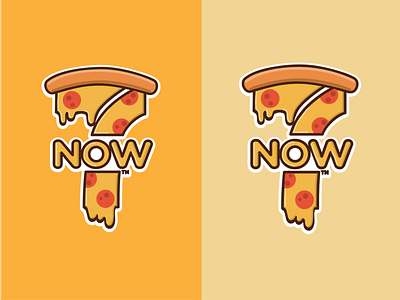 7NOW - The Cheesiest Delivery branding cheese cheesy flat illustration illustration logo logo design pizza pizza logo tshirt