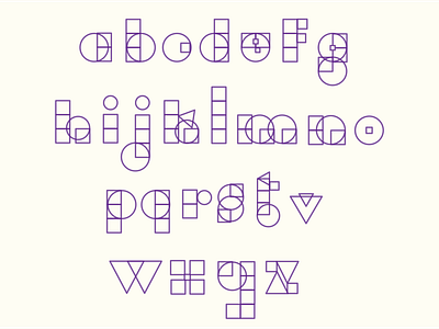 Bauhaus Inspired Alphabet alphabet artline bauhaus circle design geometric geometrical geometry illustration letterform squares warm up warmup weekly challenge