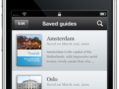 Tourist iPhone app amsterdam iphone tourist