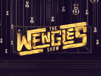 The Wengles Show Branding 2014 4d cinema neon render