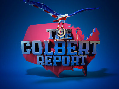 The Colbert Report cinema4d colbert report stephen the typography