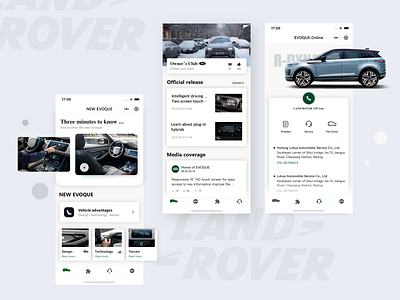 new evoque app ui