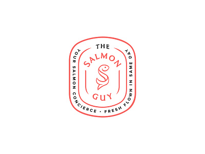 Salmon Guy brand design branding concierge fish fresh healthy high end identity logo logo design luxury quality salmon seal service