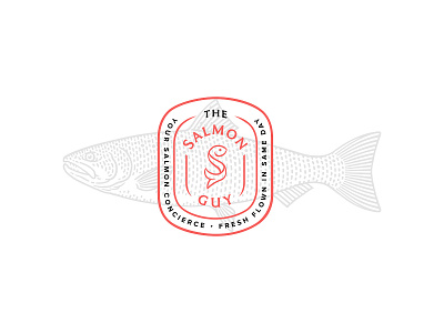 Salmon Guy brand design branding concierge fish fresh healthy identity logo logo design quality salmon