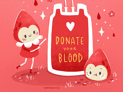 Blood Donation blood donation brand cute donation good cause illustration