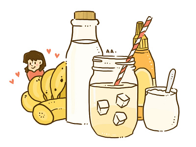 Illustration - Banana Smoothie