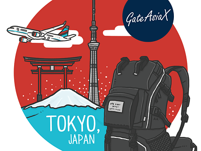 Travel : Tokyo with GateAsiaX backpack japan tokyo travel