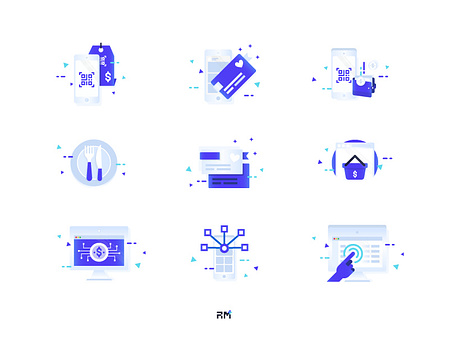 Icons - Fintech by azreenchan on Dribbble