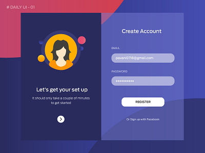 Day 01 - Sign up - Daily UI