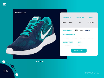 Day 02 - Checkout - Daily UI challenge checkout daily nike online pavani payment purchase shipping shoe ui ux