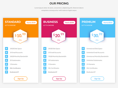 Pricing Table css html html 5 price pricing pricing table