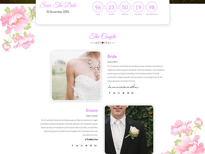 Lavender - Wedding Event, Planner & Coming Soon HTML Template bride bride groom couple timecounter wedding wedding event