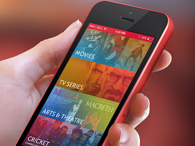 TV Showtime App app ios show tv user interface