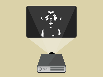 Yeezy Projection illustration kanye west projection projector vector yeezus yeezy