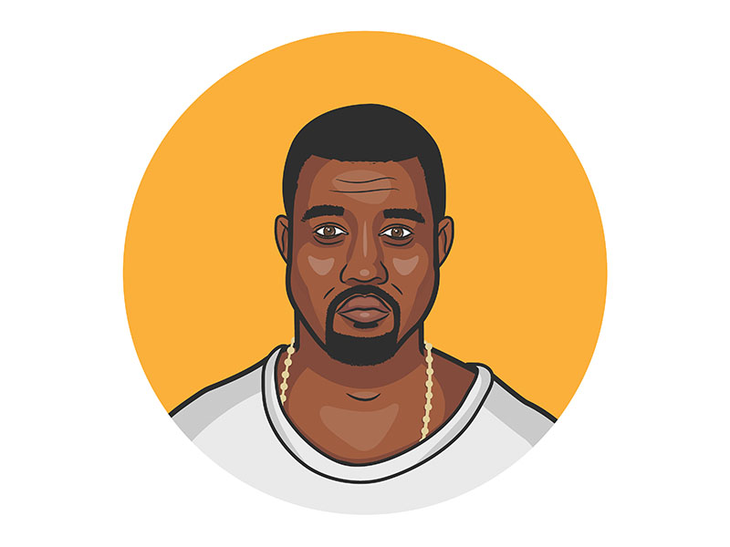 Kanye West by Michael Walchalk on Dribbble