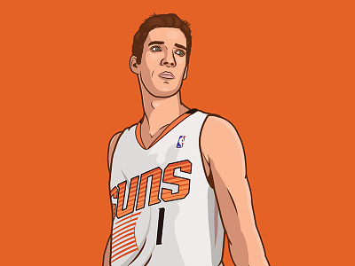 Goran Dragic basketball goran dragic illustration phoenix suns vector