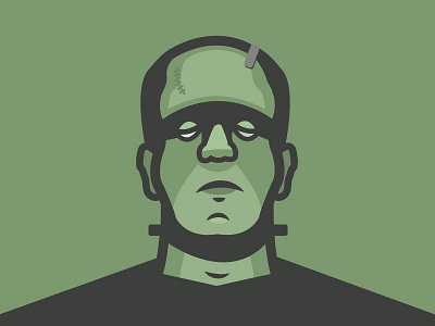 Frankenstein frankenstein halloween illustration portrait