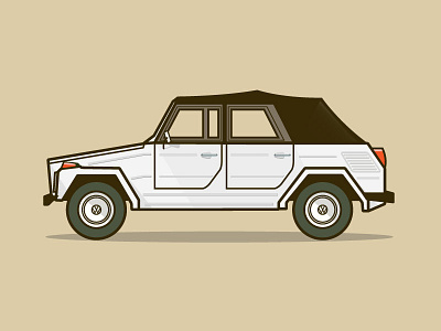 Volkswagen Thing car illustration retro volkswagen