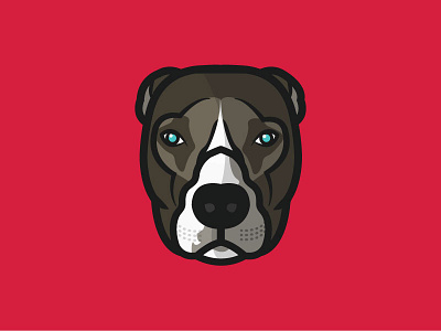 Dog. dog illustration pitpull vector