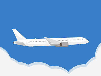Airplane 787 airplane boeing illustration plane vector