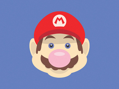 Super Mario illustration mario nintendo retro video games