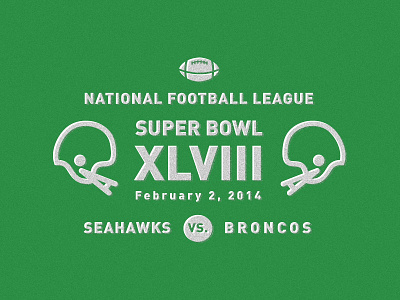 Super Bowl XLVIII football nfl super bowl typography