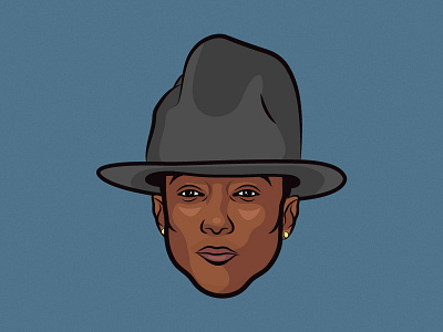 Pharell giant hat illustration pharrell pharrell williams skateboard p