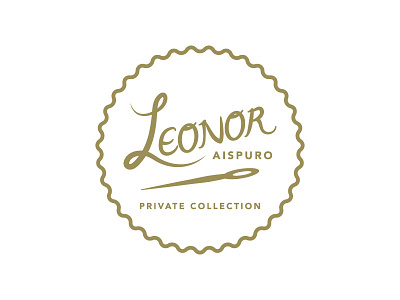 Logo design for Fashion Designer Leonor Aispuro. fashion hand lettering lettering logo vintage