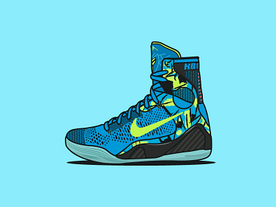 Kobe 9 Elite 'Perspective' basketball illustration kobe kobe bryant nba nike shoe shoes