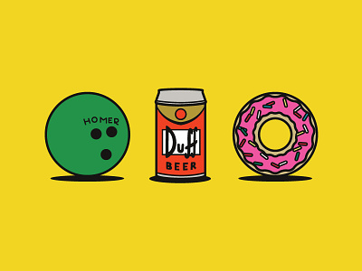 Homer Icons doh homer simpson icons illustration simpsons