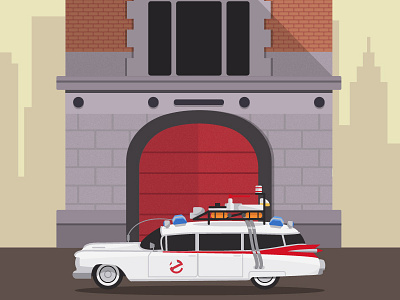 Who you gonna call? building ecto 1 ghostbusters illustration new york