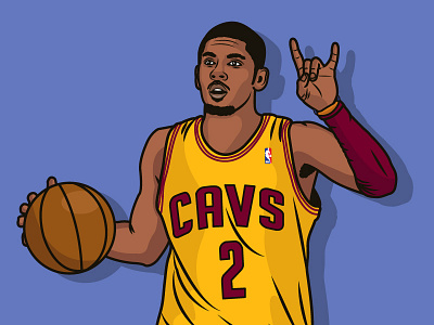 Kyrie Irving basketball cleveland cavaliers illustration kyrie irving nba