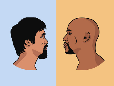 Mayweather vs Pacquiao boxing floyd mayweather illustration manny pacquiao