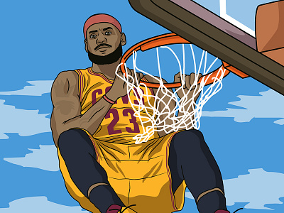 Lebron basketball cleveland cavaliers illustration lebron lebron james nba