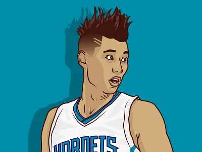 Jeremy Lin basketball charlotte hornets illustration jeremy lin nba