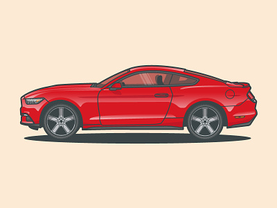 Ford Mustang car ford ford mustang illustration mustang vector