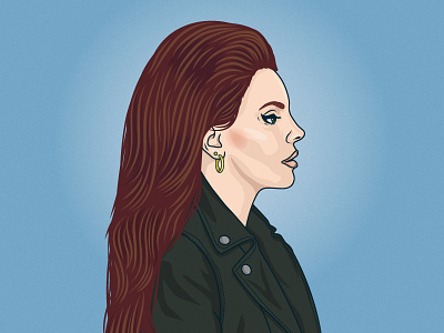 Lana Del Rey illustration lana del rey portrait vector