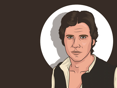 Han Solo han illustration portrait solo star wars vector