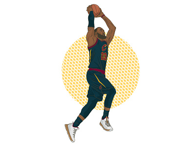 Lebron James - Instagram Feature basketball instagram lebron james nba portrait vector