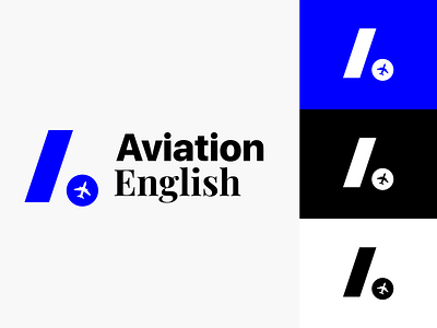 Aviation English logo aviation english logo logodesign logotype monimalism school