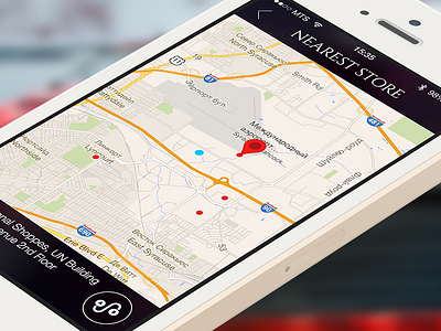 Nearest Stores app design ios ios7 iphone mobile ui uiux ux