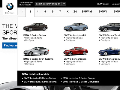 BMW Global Website Redesign Concept